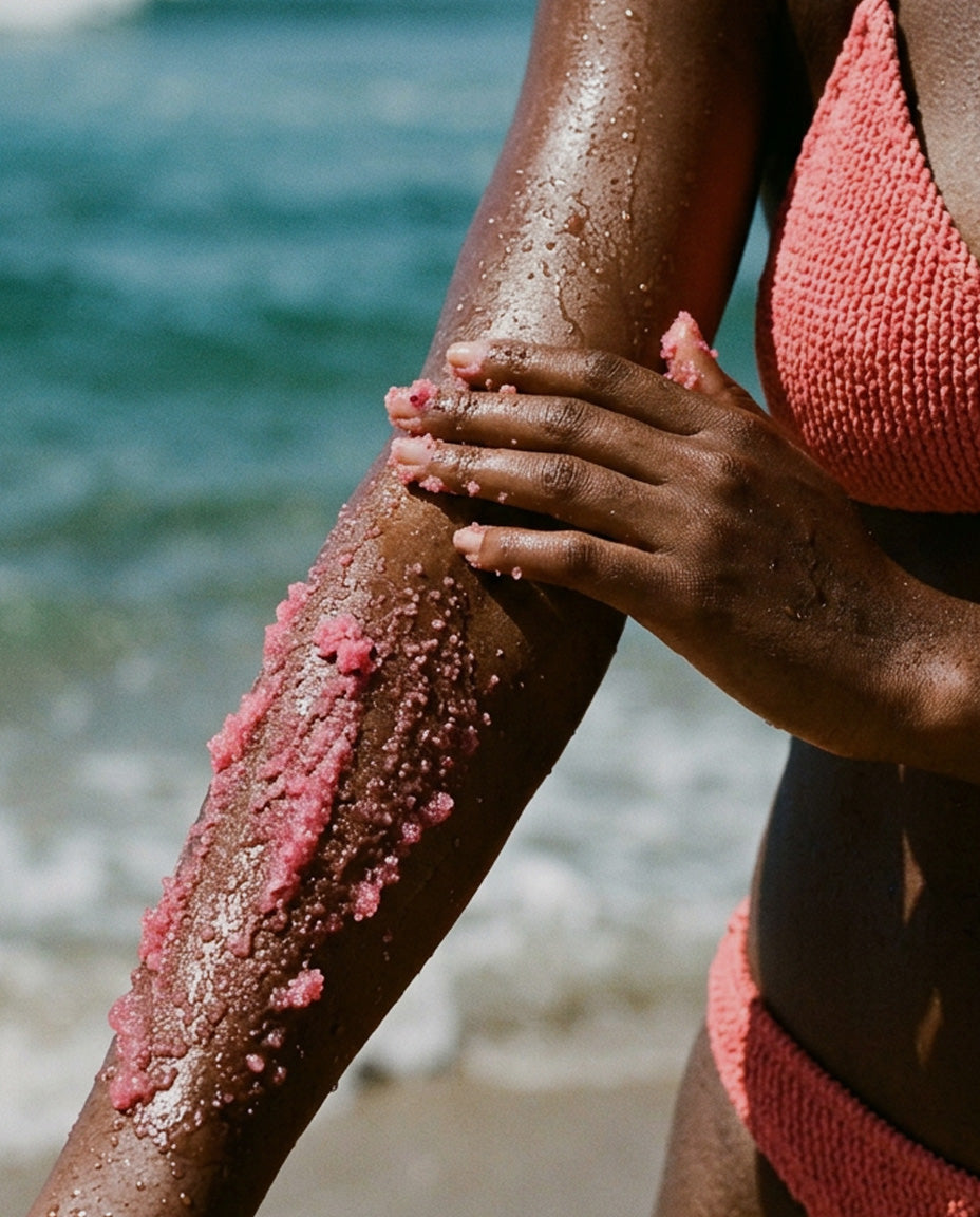 beachy babe exfoliating body scrub