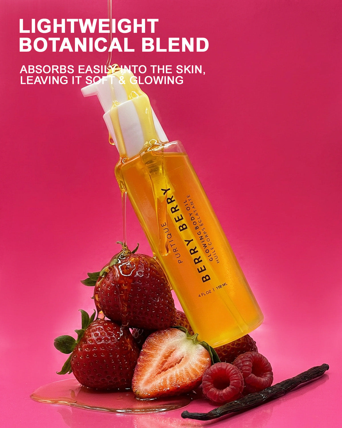 berry berry glowing body oil