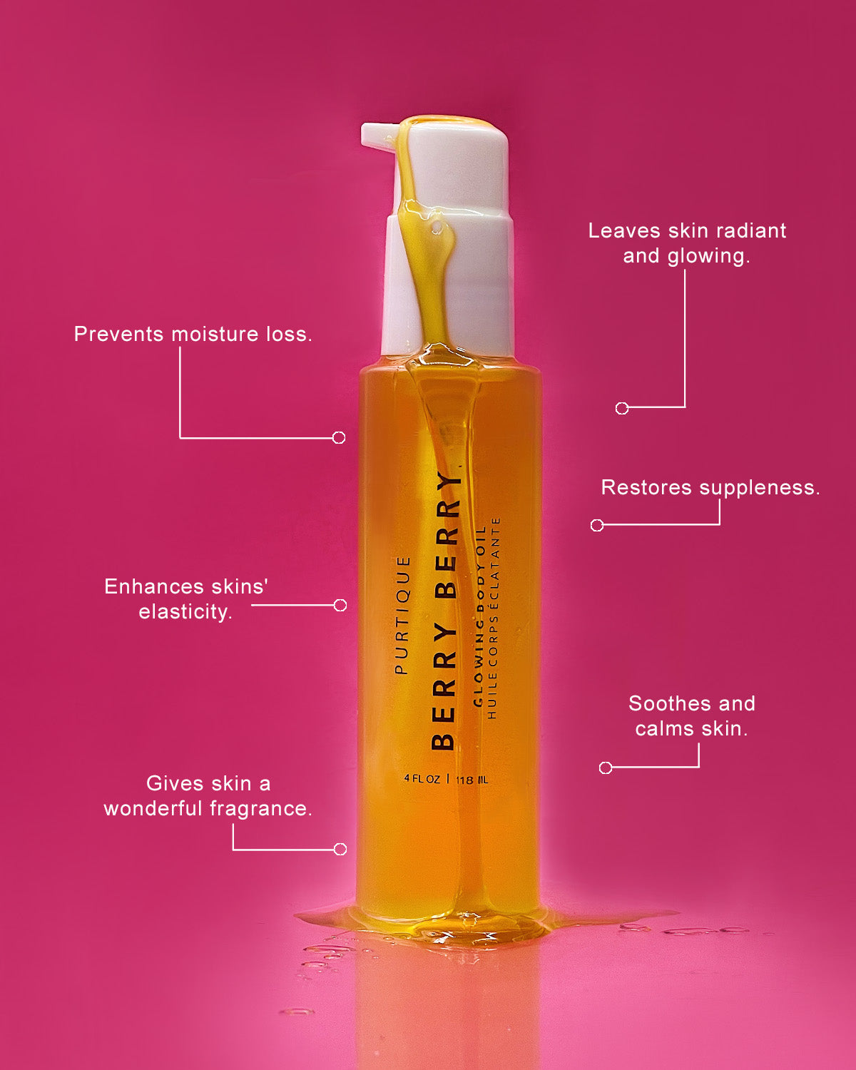 berry berry glowing body oil