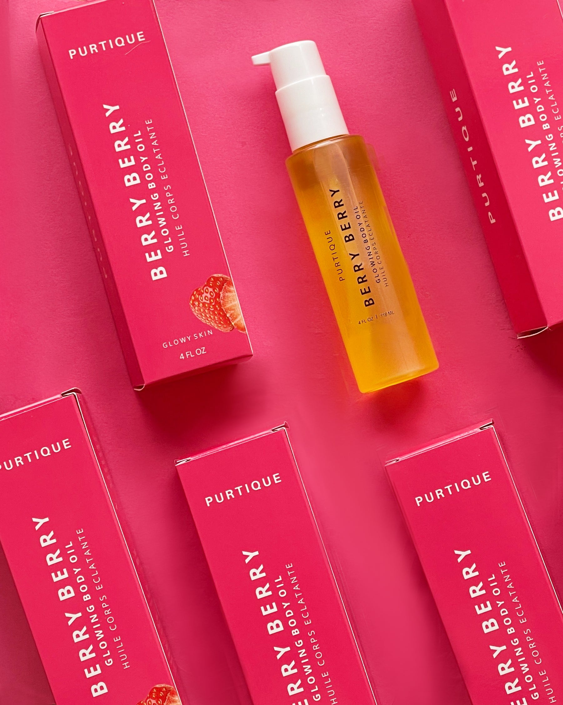berry berry glowing body oil