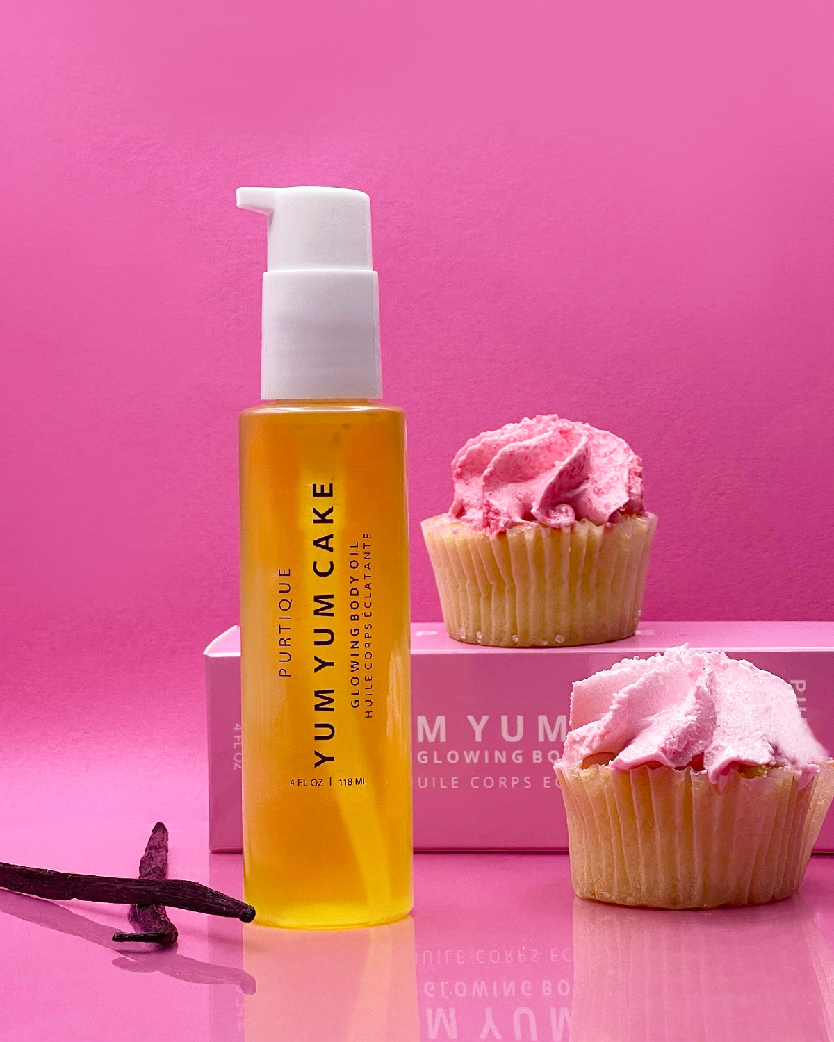 yum yum cake glowing body oil