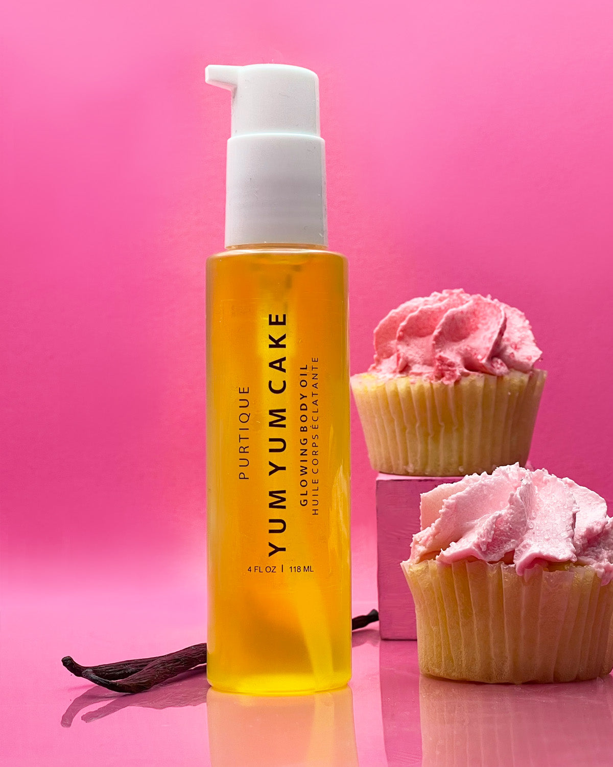 yum yum cake glowing body oil