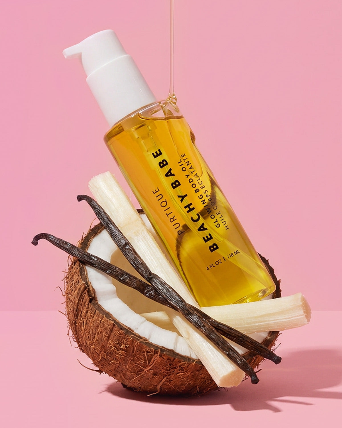beachy babe glowing body oil