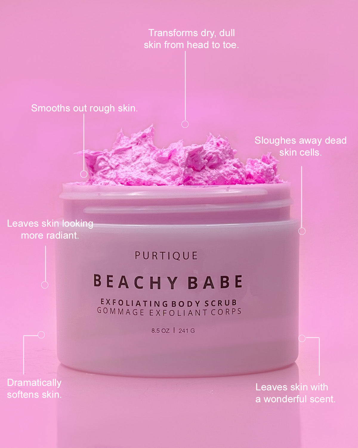 beachy babe exfoliating body scrub