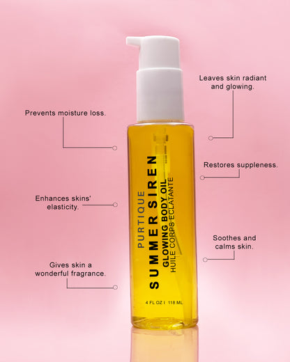 summer siren glowing body oil