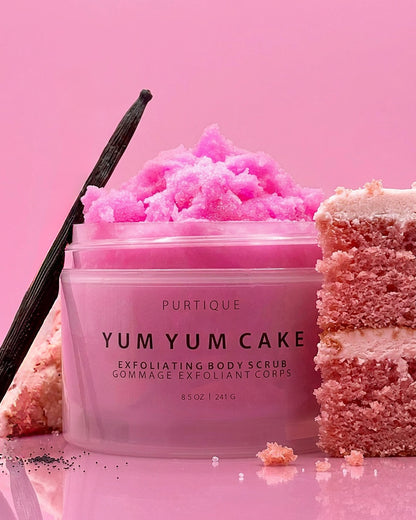 yum yum cake exfoliating body scrub